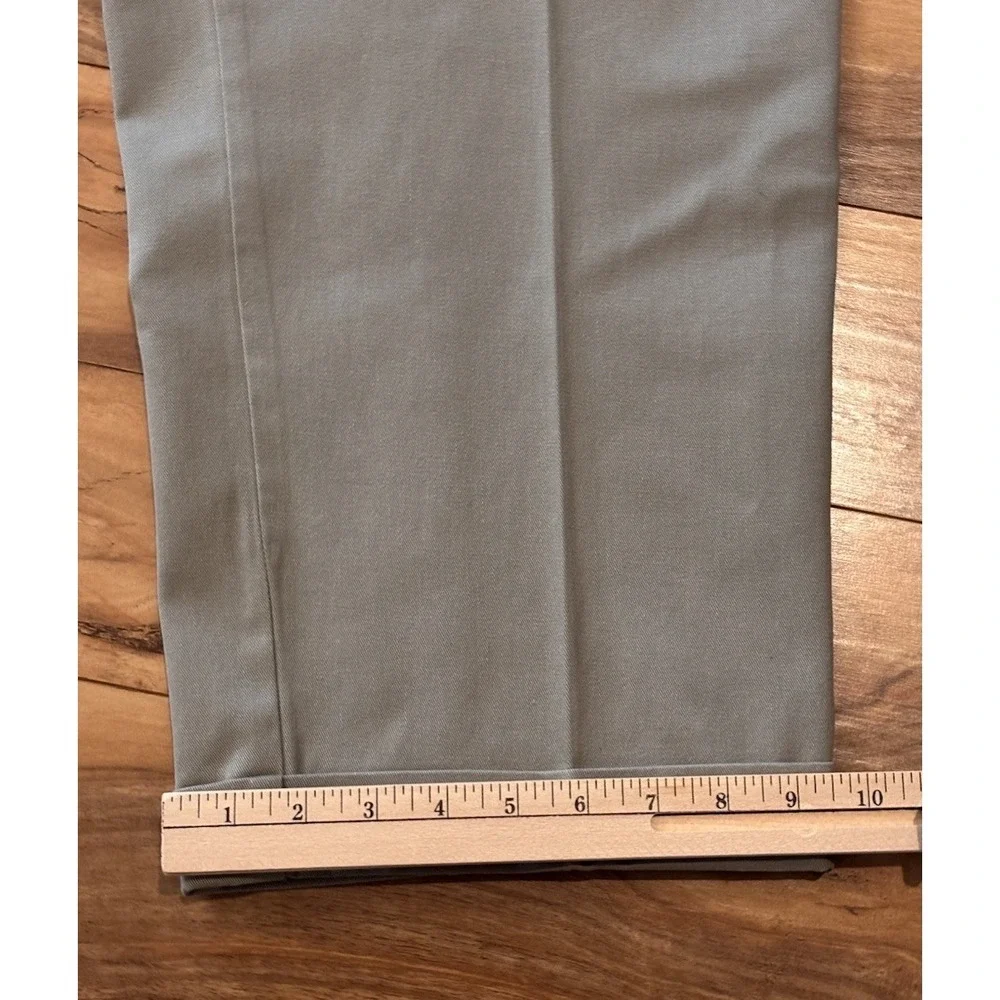 Vtg Polo Ralph Lauren 42 x 29 Khaki Cotton Twill Chino Pants/ Pleated & Cuffed